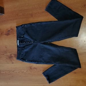 Madewell off black high rise skinny jeans size 27